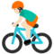 Person Biking - Light emoji on Google